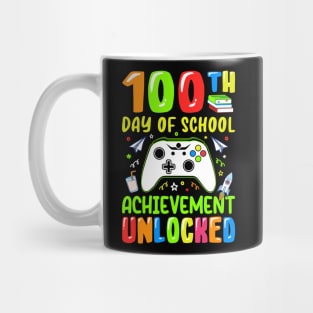 100th Day Of School Achievement Unlocked - Gamer Student Mug